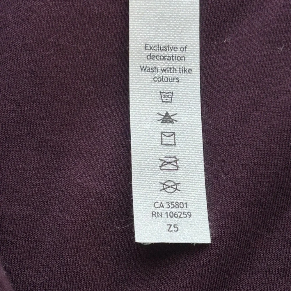 Lululemon Forever Warm Pullover Black Cherry Quilted Half Zip Size 10 NWT - Picture 11 of 13